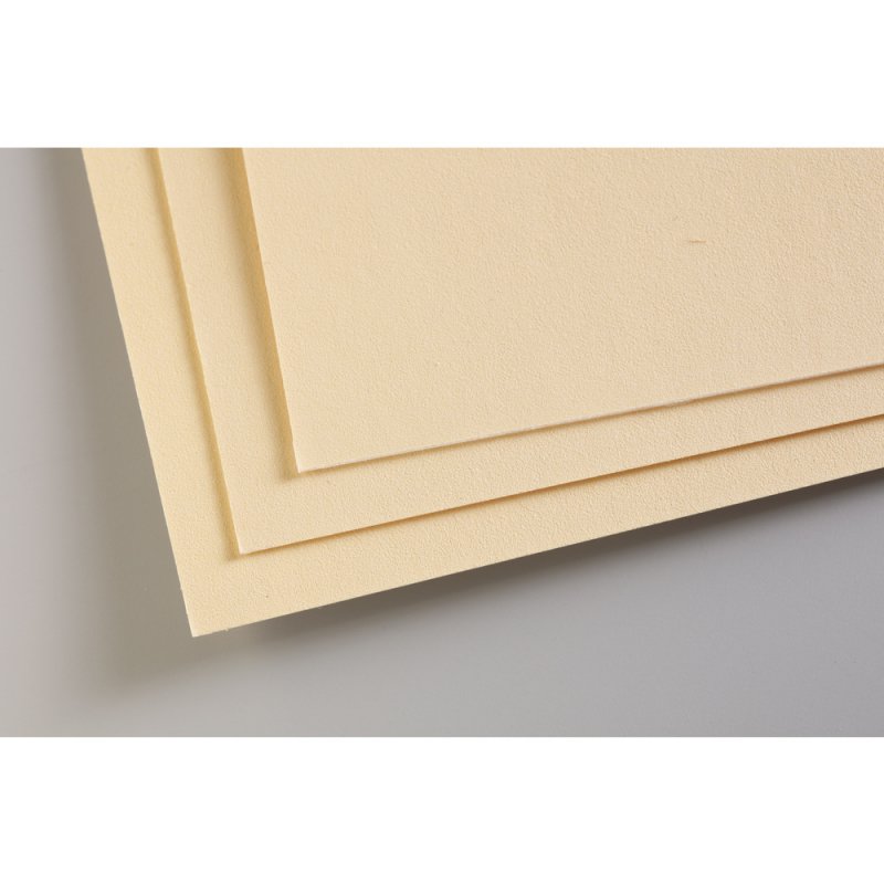Clairefontaine Pastelmat Pastellpapier 24 x 32 cm - 5 Blatt - Mais - 24 x 32 cm - 5 Blatt