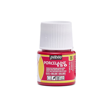 Pebeo Porcelaine 150 Porzellanfarbe 45 ml - 06 - Scharlaken