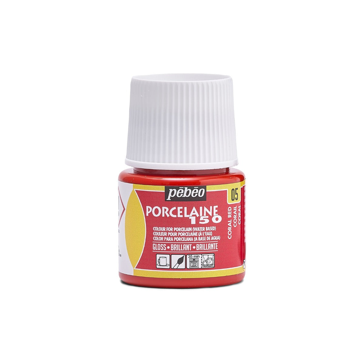 Pebeo Porcelaine 150 Porzellanfarbe 45 ml - 05 - Koraal