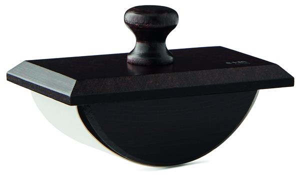 E+M Large Wooden Rocker Blotter - Walnuss-Ausführung