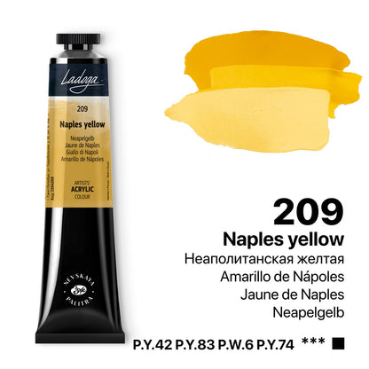 Ladoga Acrylic Paint 46 ml - Naples Yellow