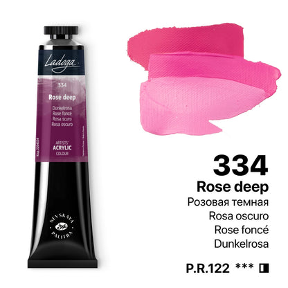 Ladoga Acrylic Paint 46 ml - Dunkelrosa
