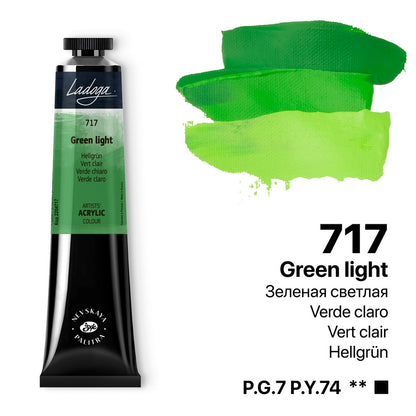 Ladoga Acrylic Paint 46 ml - Hellgrün