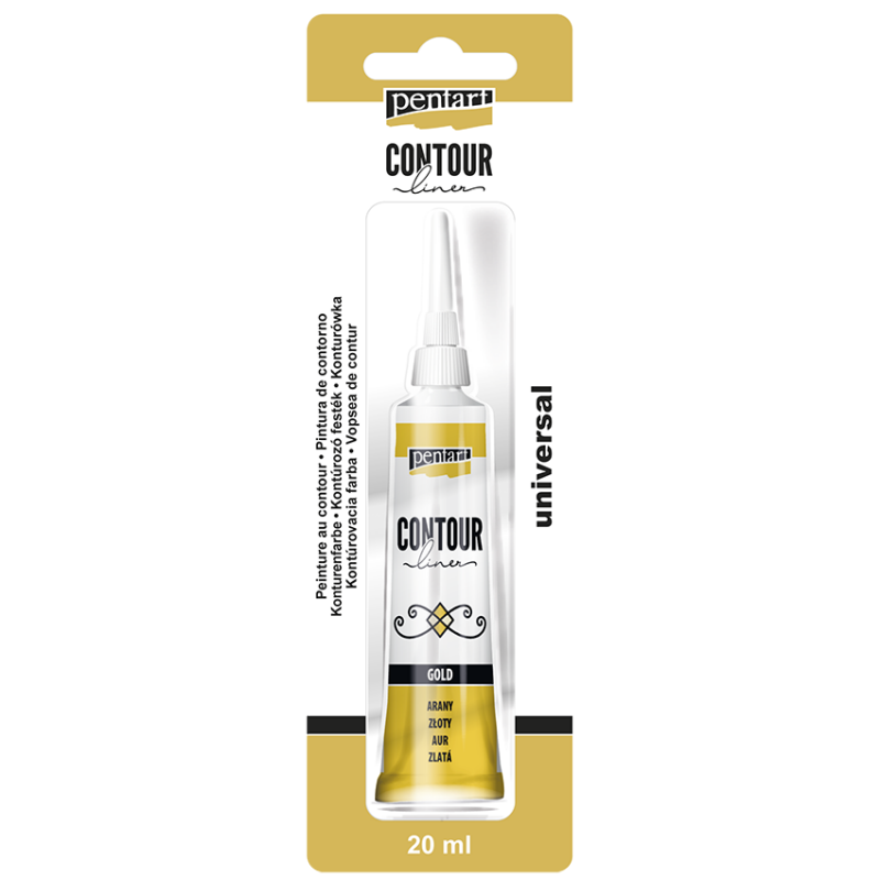 Pentart Universal Contour Liner 20 ml - Gold