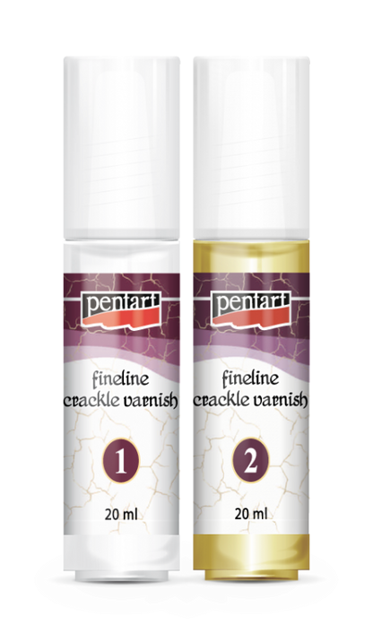 Pentart Fineline 2-Komponenten Craquelé Firnis - 2 x 20 ml