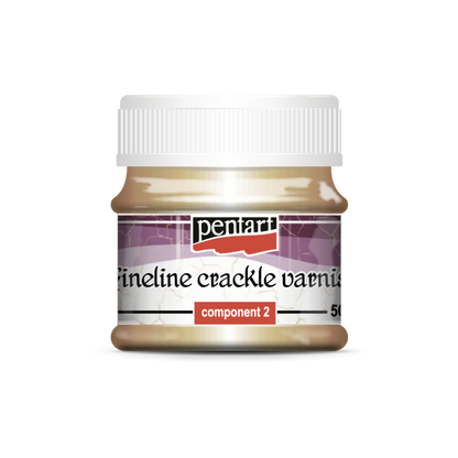 Pentart Fineline 2-Komponenten Craquelé Firnis
