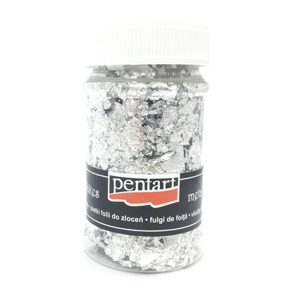 Pentart Metal Flakes 100 ml - Silber