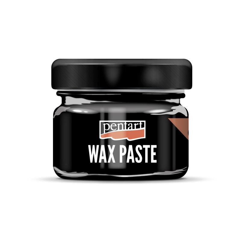 Pentart Farbige Bienenwachspaste 20 ml - Schwarz