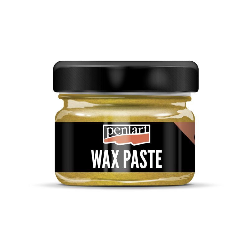 Pentart Farbige Bienenwachspaste 20 ml - Metallic Gelb
