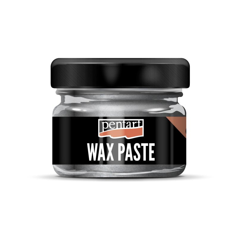 Pentart Farbige Bienenwachspaste 20 ml - Metallic-Grafit