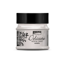Pentart Delicate Metallic Acrylfarbe 50 ml - Silber