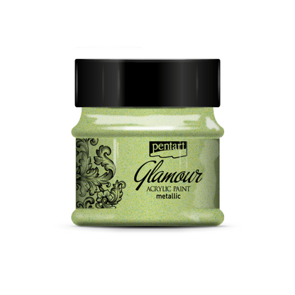 Pentart Glamour Metallic-Acrylfarbe 50 ml - Greenish Gold