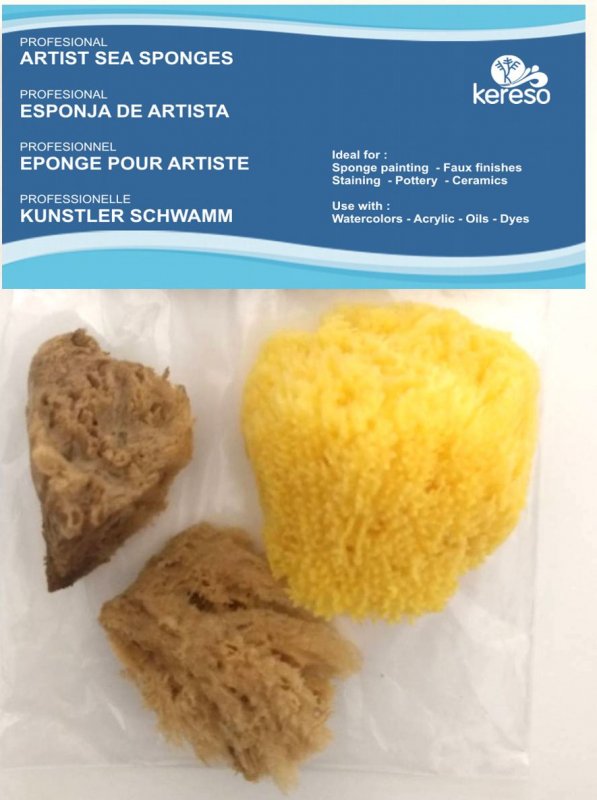 Kereso Natuurlijke Zee Sponzen Variëteitspakket