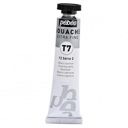 Pebeo Extra-Fijne Gouache T7 20 ml - Deckend Weiß