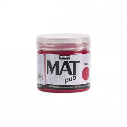 Pebeo Mat Pub Acrylfarbe 140 ml - Karmijnrood