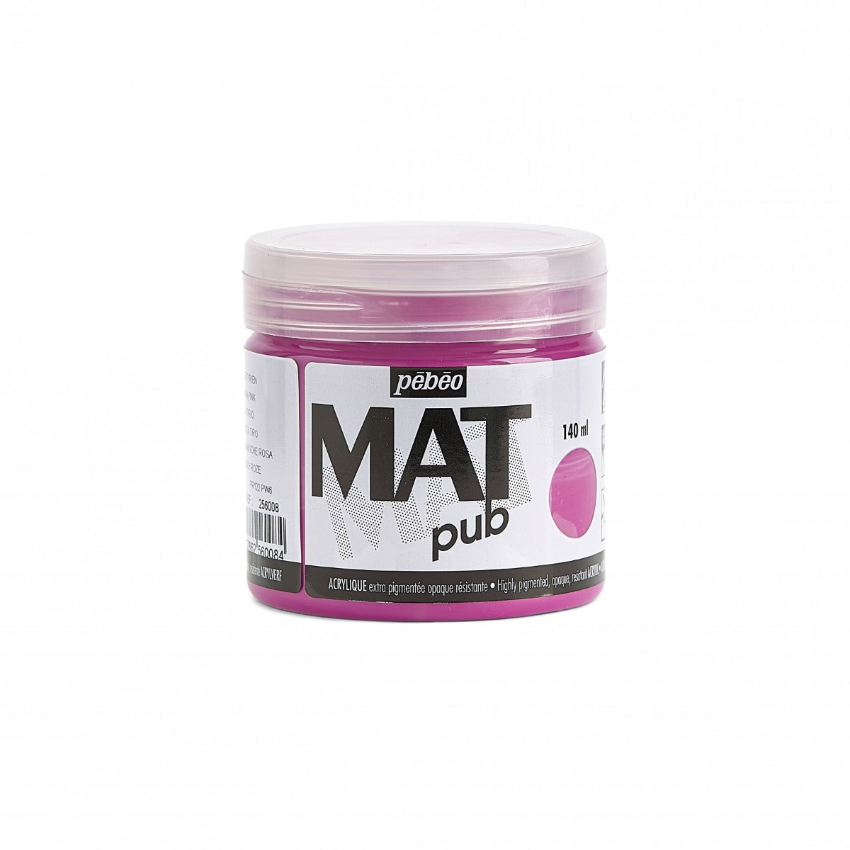 Pebeo Mat Pub Acrylfarbe 140 ml - Tyrisch Roze