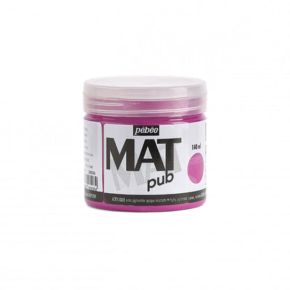 Pebeo Mat Pub Acrylfarbe 140 ml - Tyrisch Roze