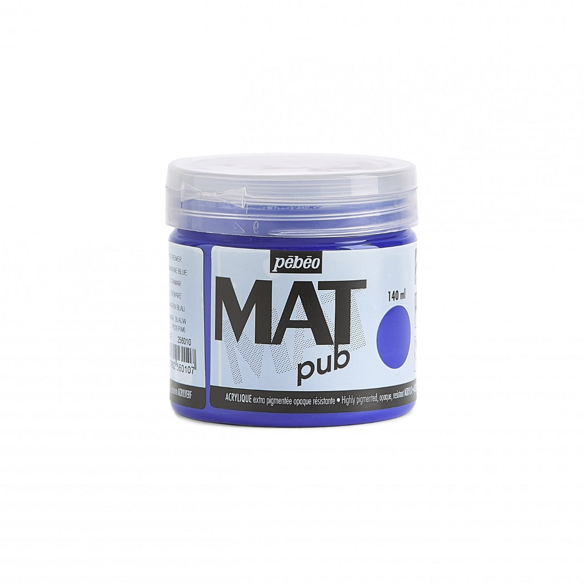 Pebeo Mat Pub Acrylfarbe 140 ml - Ultramarinblau