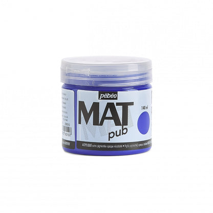 Pebeo Mat Pub Acrylfarbe 140 ml - Ultramarinblau