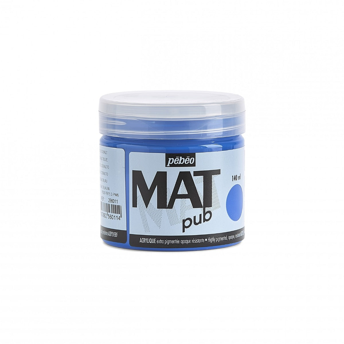 Pebeo Mat Pub Acrylfarbe 140 ml - Kobaltblau