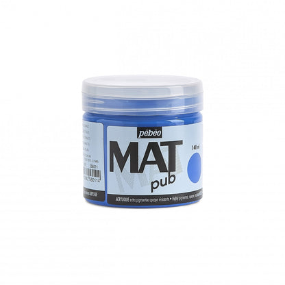 Pebeo Mat Pub Acrylfarbe 140 ml - Kobaltblau