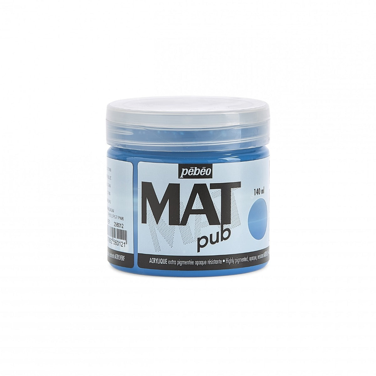 Pebeo Mat Pub Acrylfarbe 140 ml - Cyaan