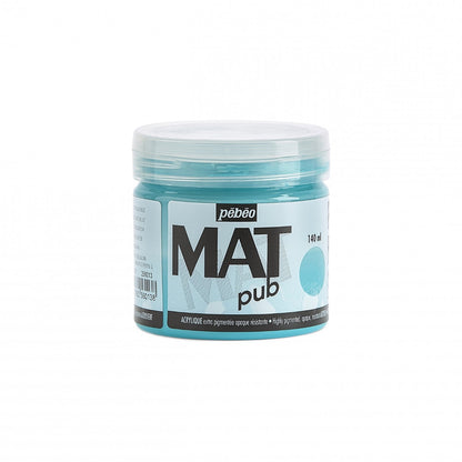 Pebeo Mat Pub Acrylfarbe 140 ml - Turkooisblauw
