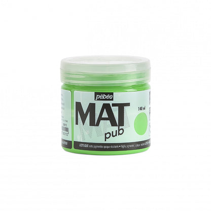 Pebeo Mat Pub Acrylfarbe 140 ml - Leuchtgrün