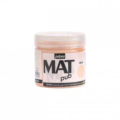 Pebeo Mat Pub Acrylfarbe 140 ml - Leuchtrosa