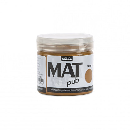Pebeo Mat Pub Acrylfarbe 140 ml - Natur-Siena