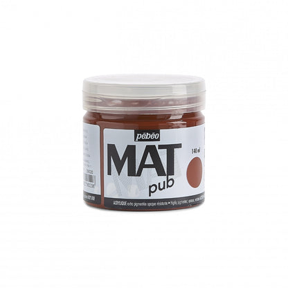 Pebeo Mat Pub Acrylfarbe 140 ml - Gebrannte Siena