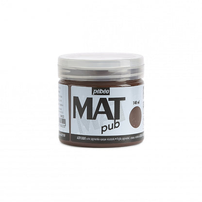 Pebeo Mat Pub Acrylfarbe 140 ml - Gebrannte Umbra