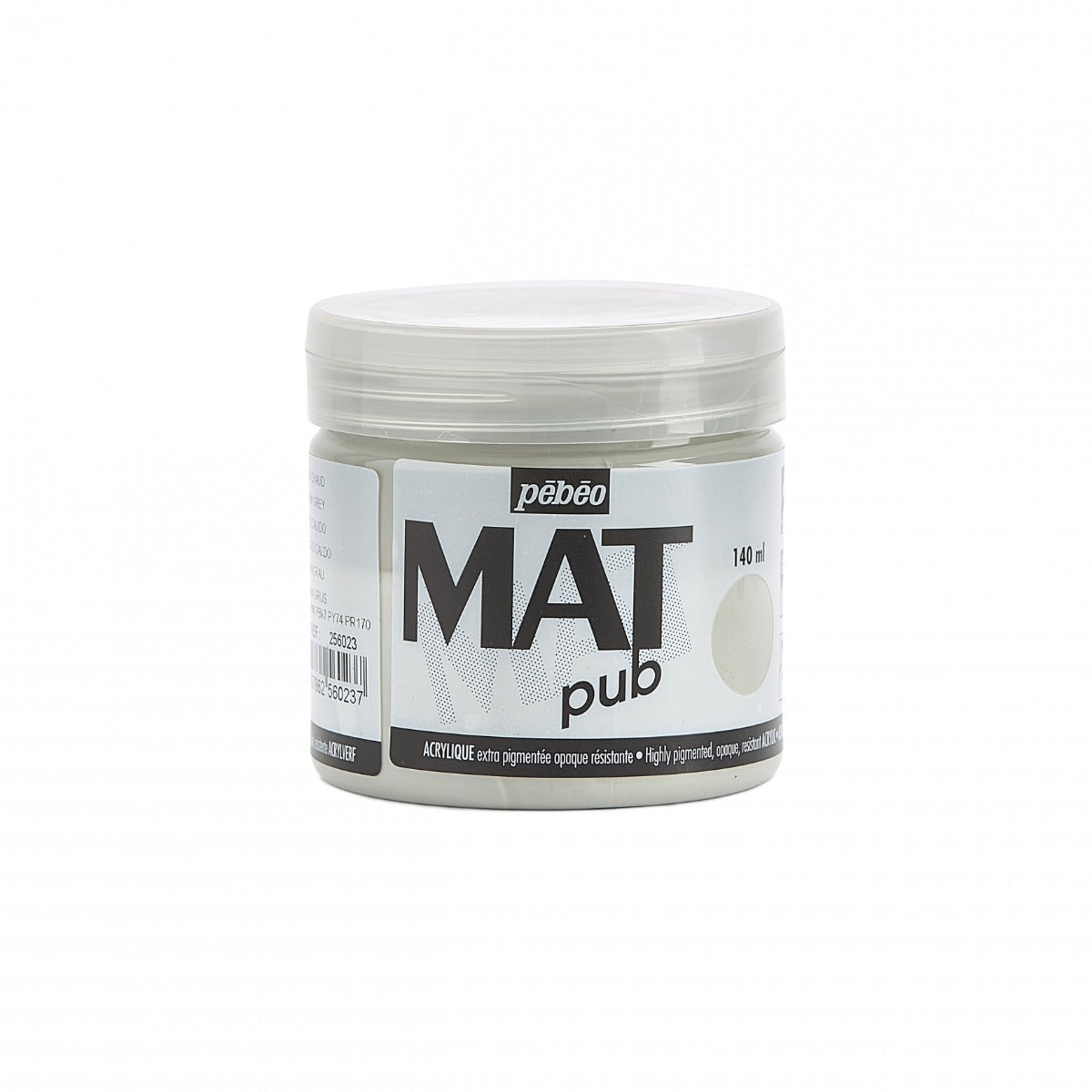 Pebeo Mat Pub Acrylfarbe 140 ml - Warmgrau