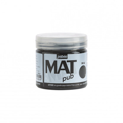 Pebeo Mat Pub Acrylfarbe 140 ml - Ivoorzwart