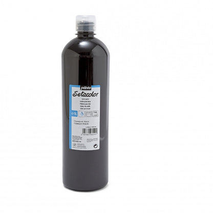 Pebeo Setacolor Opaque Textilfarbe 1000 ml - 19 - Schwarz