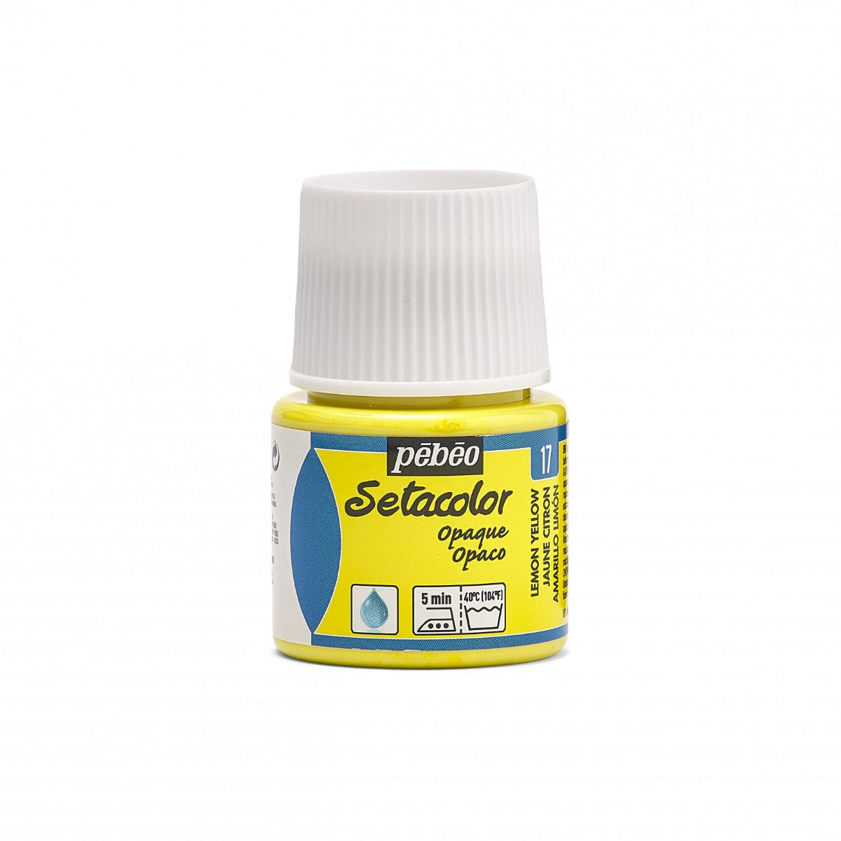 Pebeo Setacolor Opaque Textilfarbe 45 ml - 17 - Citroengeel