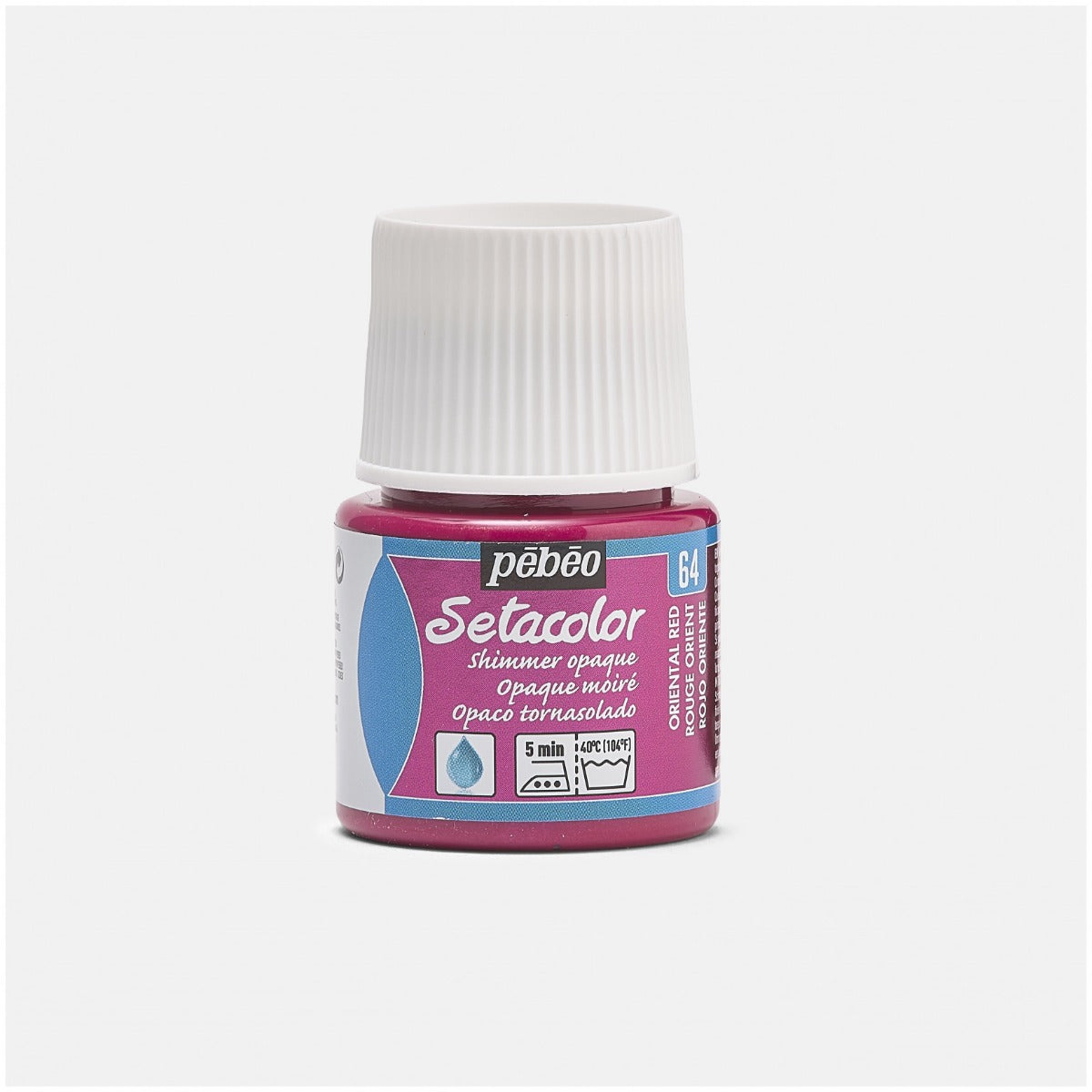 Pebeo Setacolor Shimmer Textielverf 45 ml - 64 - Oosters Rood Moiré