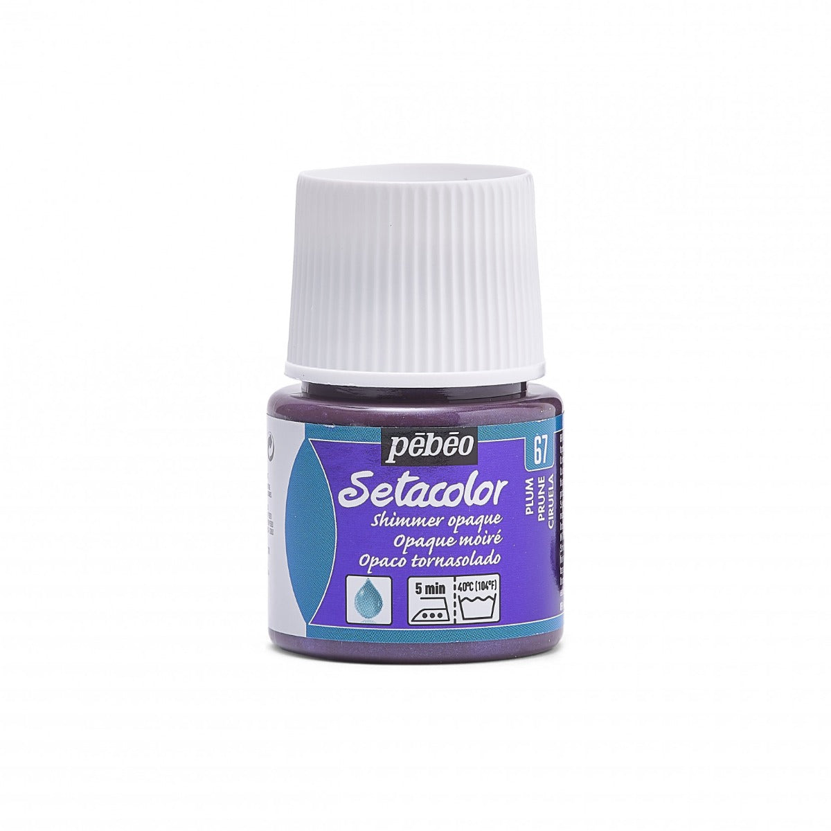 Pebeo Setacolor Shimmer Textielverf 45 ml - 67 - Pruim Moiré