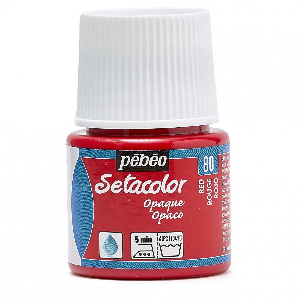 Pebeo Setacolor Opaque Textilfarbe 45 ml - 80 - Rot