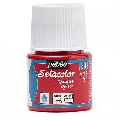 Pebeo Setacolor Opaque Textilfarbe 45 ml - 80 - Rot