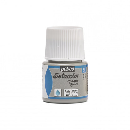 Pebeo Setacolor Opaque Textilfarbe 45 ml - 91 - Grau