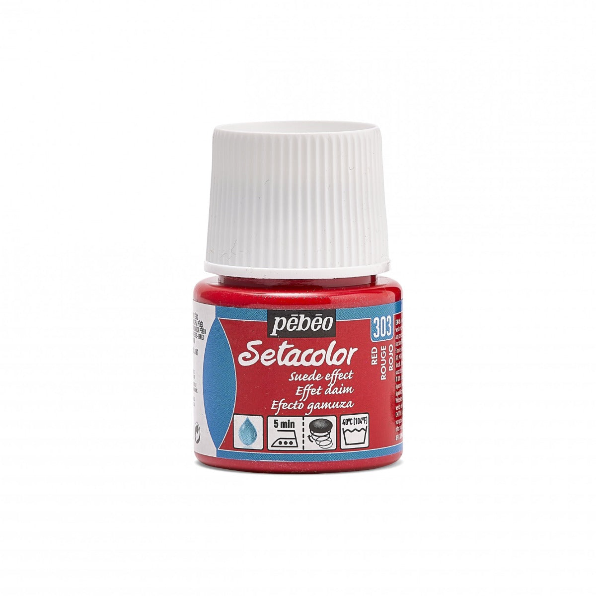 Pebeo Setacolor Opaque Suede Textilfarbe 45 ml - Rot