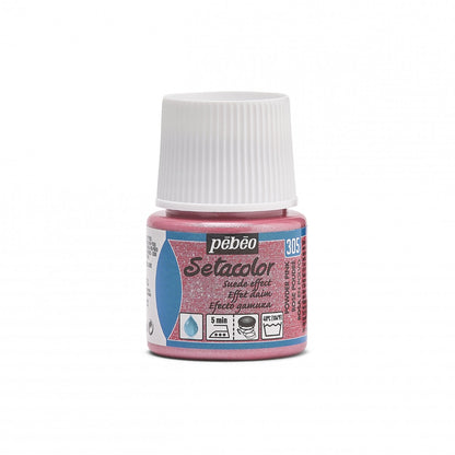 Pebeo Setacolor Opaque Suede Textilfarbe 45 ml - Poederroze