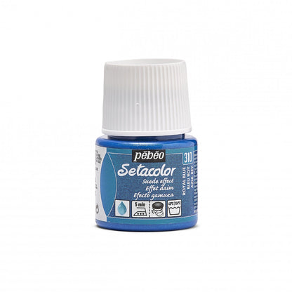 Pebeo Setacolor Opaque Suede Textilfarbe 45 ml - Koningsblauw