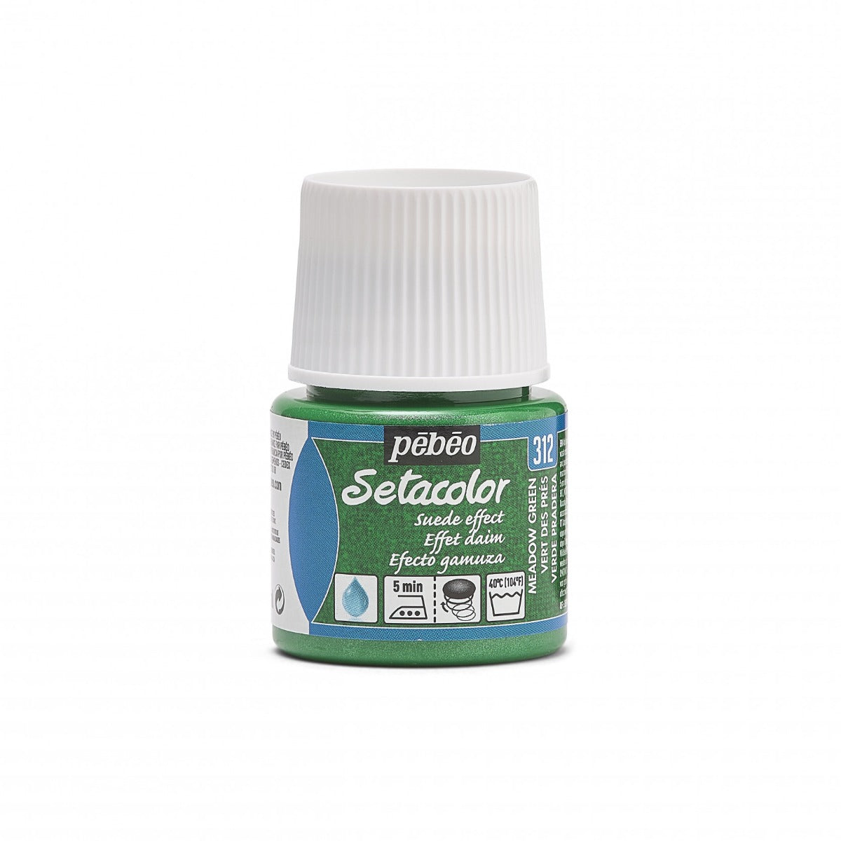 Pebeo Setacolor Opaque Suede Textilfarbe 45 ml - Weidegroen