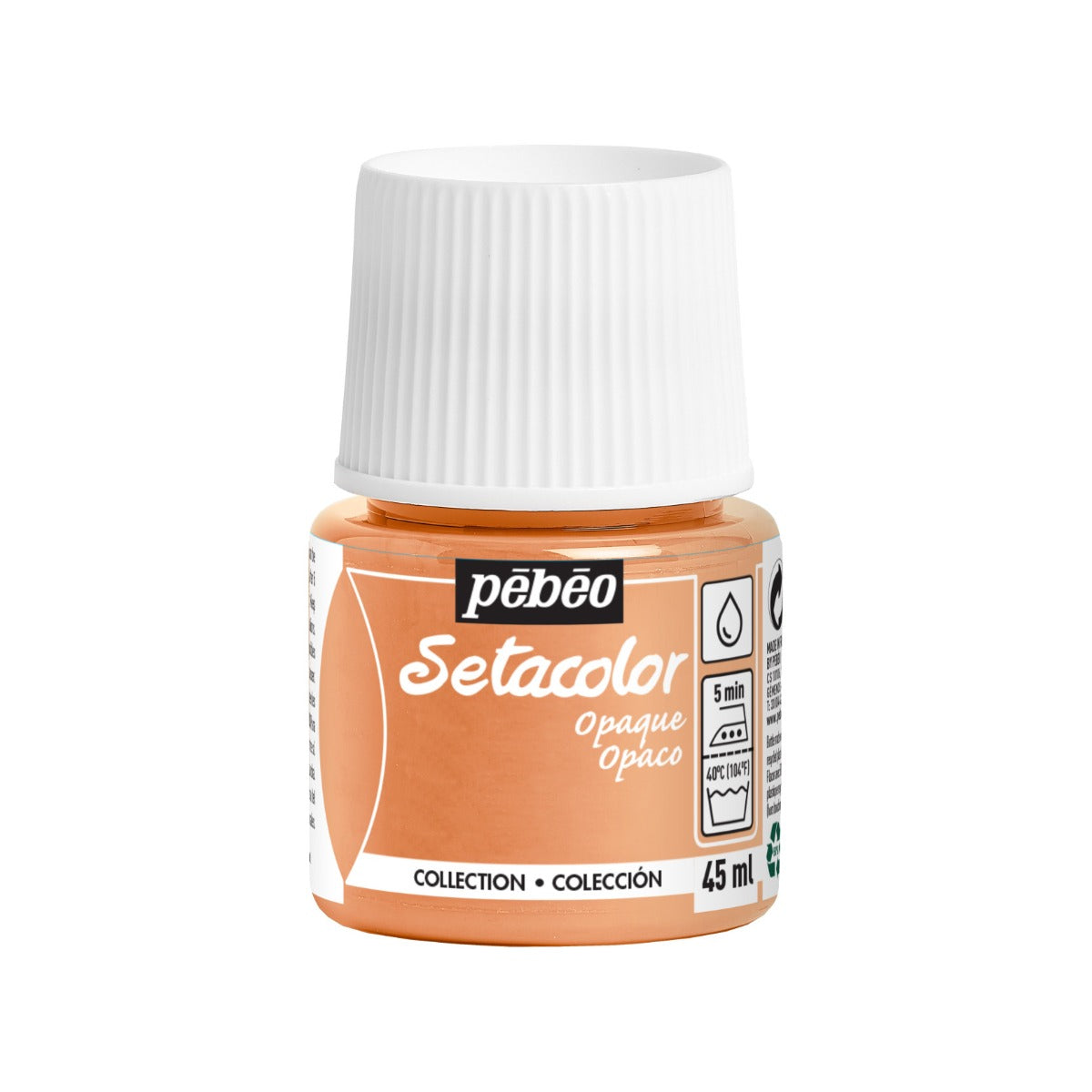 Pebeo Setacolor Opaque Textilfarbe 45 ml - 507 - Perzikoranje