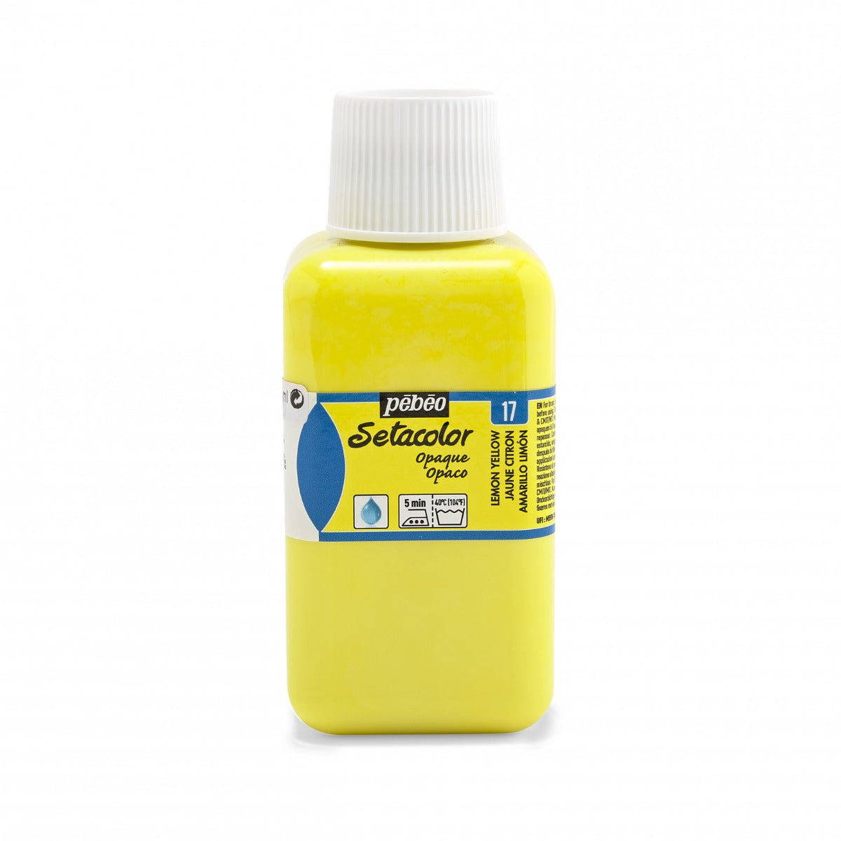 Pebeo Setacolor Opaque Textilfarbe 250 ml - 17 - Citroengeel