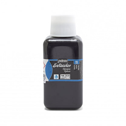 Pebeo Setacolor Opaque Textilfarbe 250 ml - 19 - Schwarz