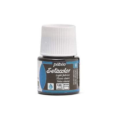 Pebeo Setacolor Light Fabric Textilfarbe 45 ml - 14 - Fluweelbruin