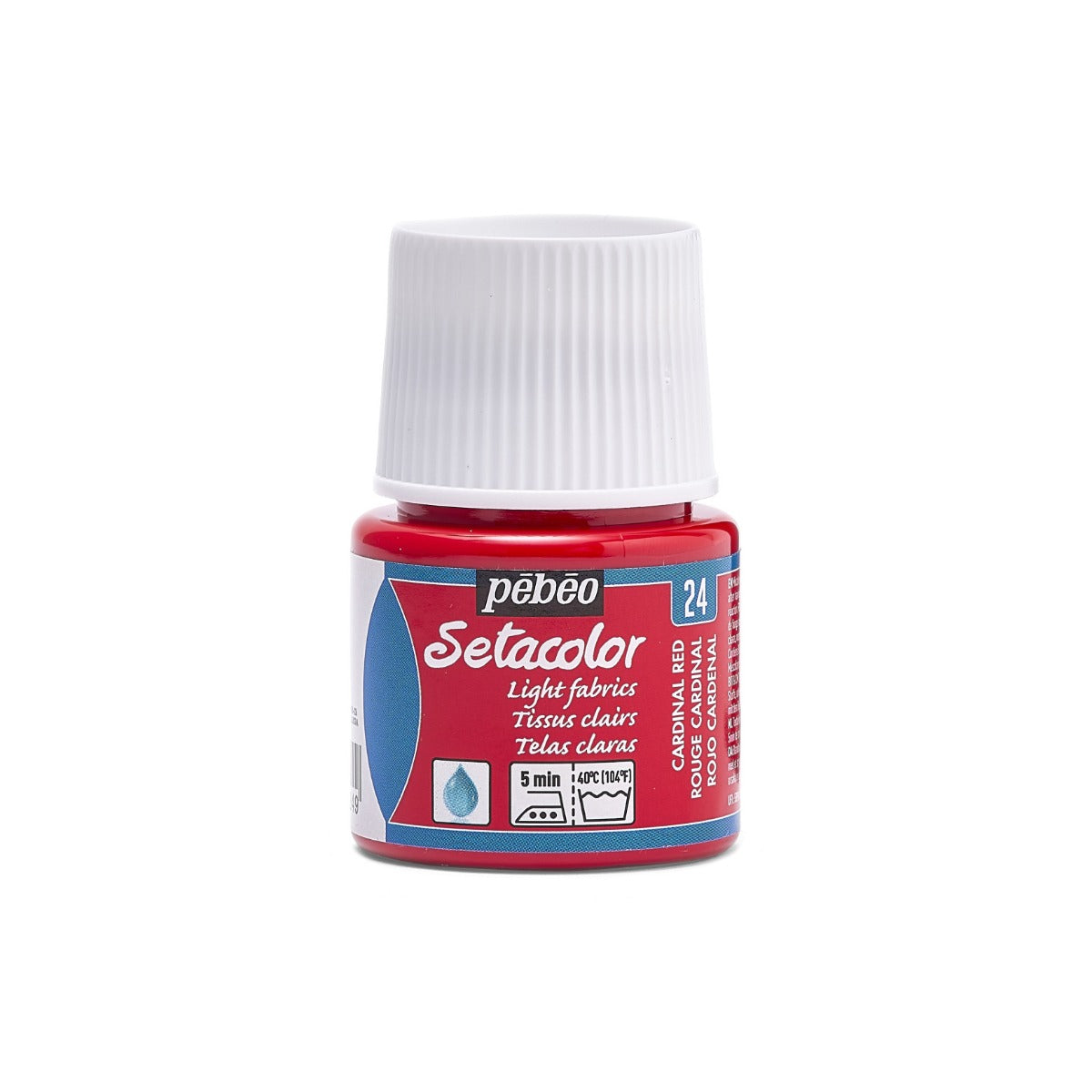 Pebeo Setacolor Light Fabric Textilfarbe 45 ml - 24 - Kardinaalrood